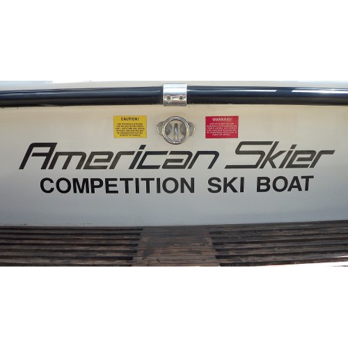 Decals Decal SKI BOAT" Black